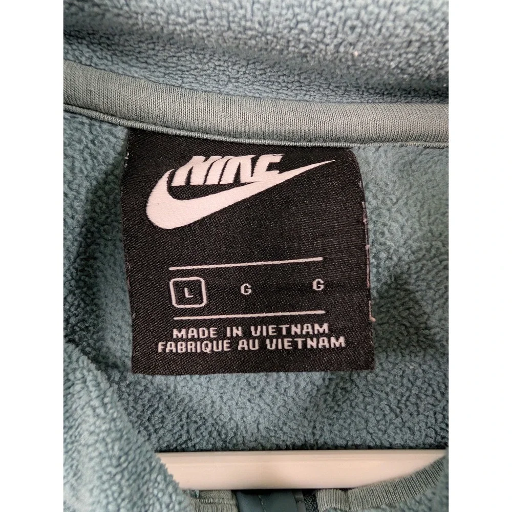 Nike Boys Fleece Full Zip Hoodie Blue Size Large